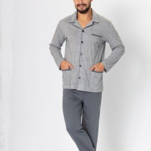 Piżama Męska Model Ambroży 196 Grey Melange - M-Max