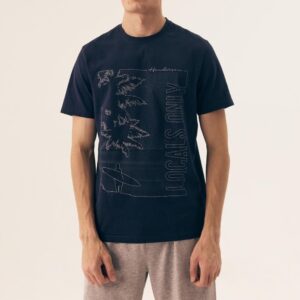 Piżama Męska Model Surf 42598-59X Navyy - Henderson