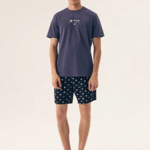 Piżama Męska Model Sake 42606 Dark Blue - Henderson