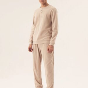 Piżama Męska Model Desert 42638-02X Beige - Henderson