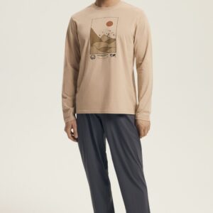 Piżama Damska Model Luro 43474-12X Beige - Henderson