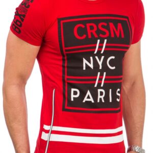Tshirt Męski Model 17189 Red - YourNewStyle