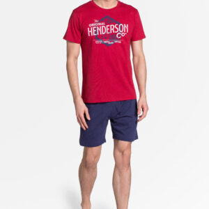 Piżama Męska Model Lars 38869-33X Red/Navy - Henderson
