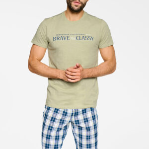 Piżama Męska Model Proud 39735-65X Mint - Henderson