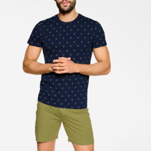 Piżama Męska Model Needle 39730-59X Navy/Green - Henderson