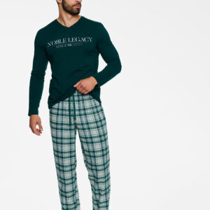 Piżama Męska Model Town 40074-77X Green/Grey - Henderson